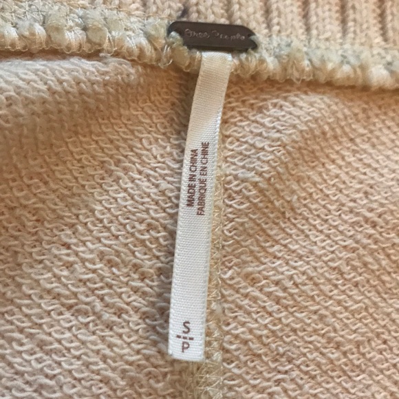 Free People lace split back sweater - size small - Picture 6 of 8